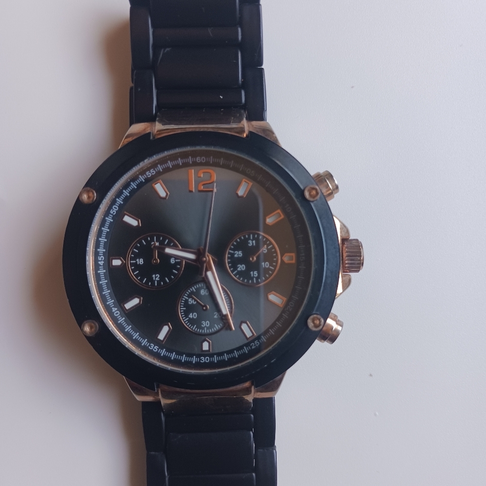 Aldo watch metal black